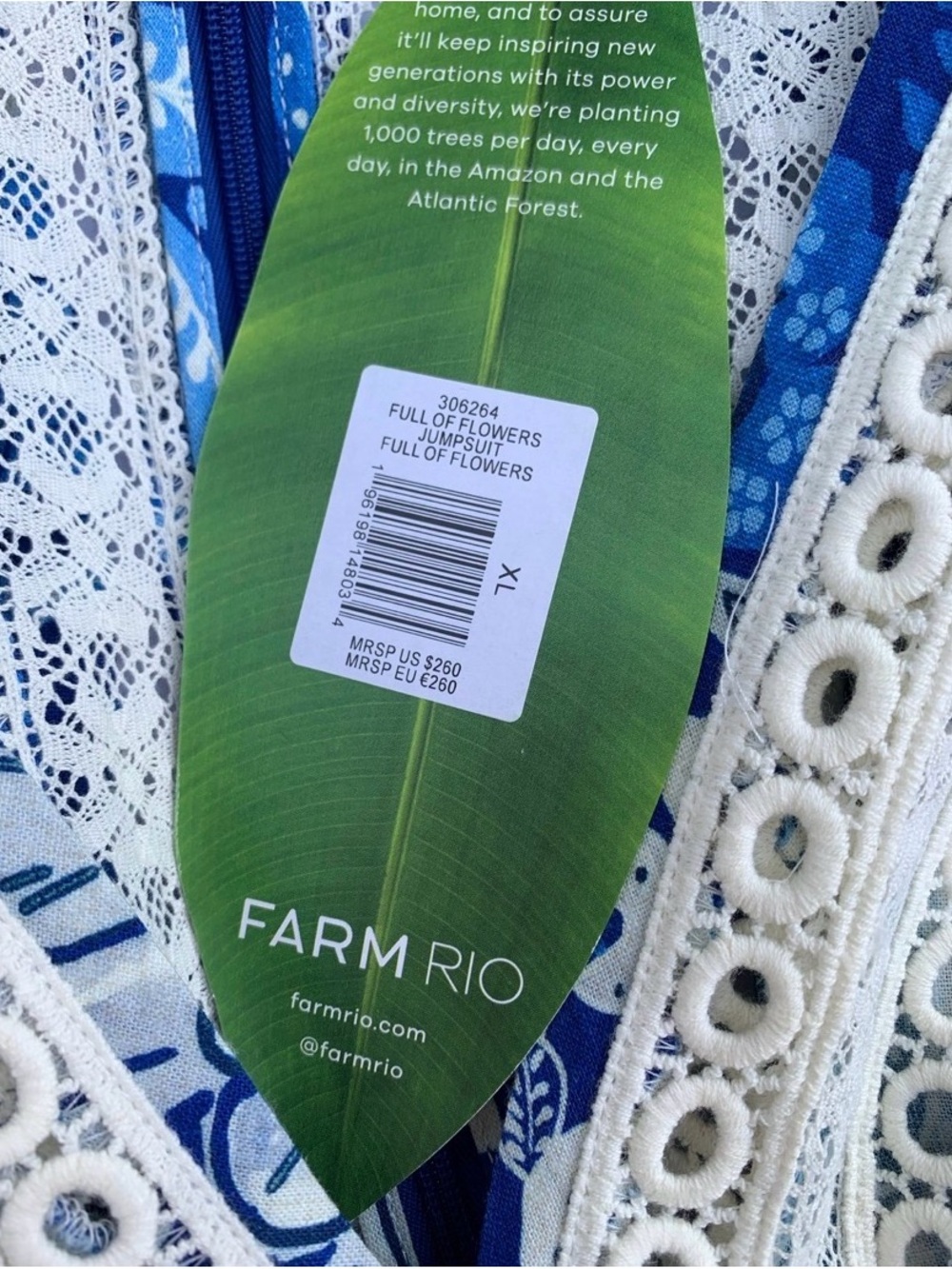Farm Rio Full Of Flowers Jumpsuit - Picture 5 of 5